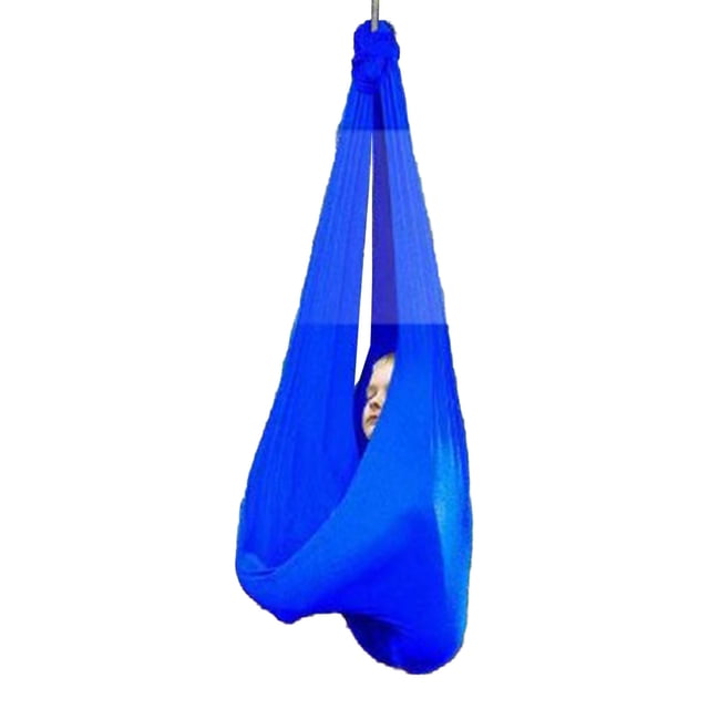 Columpio Sensorial para Niños Jadeshay Hamaca Elástica Interior de Yoga Tamaño 1 x 2,8 m