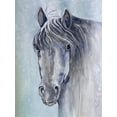 thumbnail image 2 of Charest, Doris 12x14 Gold Ornate Wood Framed with Double Matting Museum Art Print Titled - Gentle Stallion 1, 2 of 4