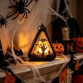 thumbnail image 6 of zhonghuaying 1 Pack Triangular Hollow Cutout Halloween LED Night Light, 4 Assorted Themed Pattern Hanging Decor Lamp for Indoor Halloween Party Decorations & Fall Home Tabletop Ornament B, 6 of 7