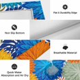thumbnail image 5 of Blue Sage Green Flowers Outdoor Rug for Patio/Deck/Porch, Non-Slip Large Area Rug 3 x 5 Ft, Boho Colorful Floral Plant Indoor Outdoor Rugs Washable Area Rugs, Reversible Camping Rug Carpet Runner, 5 of 8