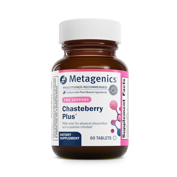 Metagenics Chasteberry Plus - Supports Reproductive Health* - For Menstrual Relief & Regularity* - With Chasteberry, Ashwagandha Root Extract & Black Cohosh - 60 Tablets