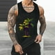 thumbnail image 2 of Camisetas de Tanque de los Hombres Tanque de los Hombres Incolor Gradiente de Impresión Cuello Redondo Correa Delgada Fuga Atrás Regular Casual Deportes Blusas de Tanque, 2 of 5