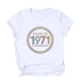 thumbnail image 2 of CHGBMOK Hauts Grande Taille pour Femmes, Mode Décontractée, Blouse à Manches Courtes et Col Rond, Imprimé Lettre, Été, Plage, en Liquidation, 2 of 3