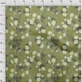 thumbnail image 4 of oneOone Cotton Jersey Olive Green Fabric Abstract Leaf Fabric For Sewing Printed Craft Fabric By The Yard 58 Inch Wide, 4 of 4