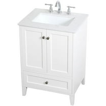 24 inch Single Bathroom Vanity in White