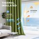 thumbnail image 5 of Cortinas Joydeco 132 cm x 274 cm Terciopelo Verde Musgo Opacas, 5 of 9