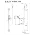 thumbnail image 2 of Kingston Brass Made to Match 4 Piece Shower Combo, 2 of 2