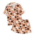 thumbnail image 4 of WEAIXIMIUNG Children's Leisure Printed Button Collar Short Sleeved Top Shorts Pajama Set 4-5 Years, 4 of 4