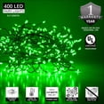 thumbnail image 2 of Wintergreen Lighting LED Fairy String Lights, Plug In Bedroom Fairy Lights, 400 Fairy Lights, 8.2 Ft Strand Length (Green Lights on Green Wire), 2 of 3
