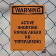 thumbnail image 4 of Active Shooting Range Ahead No OSHA WARNING Aluminum Sign 10 Inch x 7 Inch - 5 Pack, 4 of 8