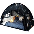 thumbnail image 1 of Carpa de cama con toldo Sherilyn, tamaño doble, para niños pequeños, con Galaxy, 1 of 7