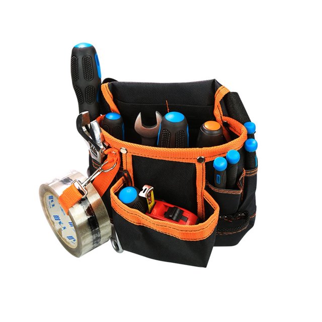 Multifunctional Maintenance Special Electrician Belt Bag 600D Oxford Cloth Tool Bag With 8Pcs Pockets ,Adjustable