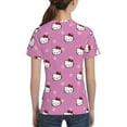 thumbnail image 6 of Hello Kitty T Shirts For Girls Boys, 3d Print Cartoon Graphics T Shirt, Youth Crewneck T-Shirt, Unisex Short Sleeve Top Tees Age 4-16 Years, 6 of 7