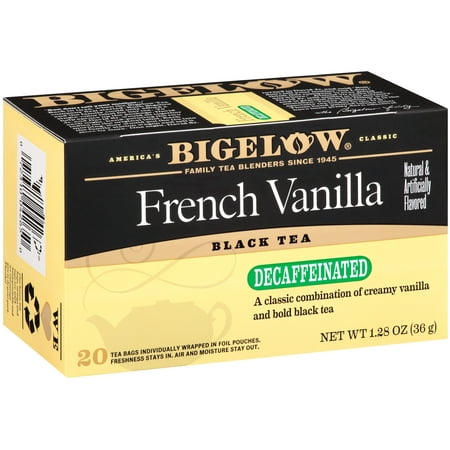 (4 Pack) Bigelow, French Vanilla Decaf, Tea Bags, 20