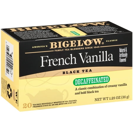 (4 Pack) Bigelow, French Vanilla Decaf, Tea Bags, 20 (Best French Tea Brands)