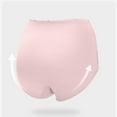 thumbnail image 6 of Ohufall Women's Seamless Cotton Briefs Underwear Breathable Solid Color High Waist Tummy Control Brief Stretchy Comfortable Full Coverage Panty, 6 of 8
