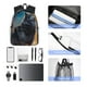 thumbnail image 4 of Disketp Moonlit Night Sky Wolf Mochila Ligera Clásica con Múltiples Bolsillos, Mochila Casual para Hombre y Mujer, Ideal para Escuela, Trabajo y Viajes, 4 of 6