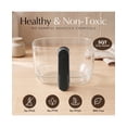 thumbnail image 4 of Willow Kitchen 5Qt Glass Air Fryer, Black – Non-Toxic Digital Air Fryer, Precision Touch Screen, 5 Cooking Presets, Keep Warm Function, Even Crisp Tech, 1500W Small Air Fryer, 4 of 10