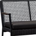 thumbnail image 4 of Real Flame Calvin Causeuse de Patio en Aluminium Noir, 4 of 6