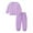 Purple, variant on GYRATEDREAM Girl's 2 Piece Sweatsuits Long Sleeve Pullover Hooded Tracksuit and Sweatpant with Pocket