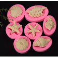 thumbnail image 3 of NETSENG 7pcs 3D Ocean World Silicone Fondant Mold Cake Decorating Sugarcraft Baking Moulds, 3 of 5