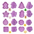 thumbnail image 1 of Cortadores de galletas, 8 piezas Cortadores navideños Cortadores de plástico Cortadores navideños Características líderes en su clase, 1 of 8