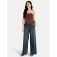 thumbnail image 2 of Madden NYC Women’s Peplum Tube Top, Sizes XXS-XXL, 2 of 5