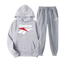 thumbnail image 3 of Conjunto de ropa deportiva para hombre y mujer, sudadera con capucha y pantalones con cordón, ropa deportiva de otoño, 2 piezas, 3 of 5