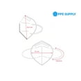 thumbnail image 4 of White KN95 Respirator Face Mask Individually Sealed (Cone Shape) Pack of 20, 4 of 4