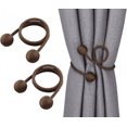 thumbnail image 2 of 4Pcs Twist Rideaux Tiebacks, Créatif Rideau de Fenêtre Drapé Retenir. Reliures Décoratives (Café), 2 of 4