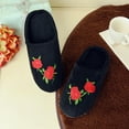 thumbnail image 2 of Womens Mens Slippers Memory Foam Comfort Fuzzy Plush Lining Slip On House Shoes Indoor Outdoor, 2 of 3