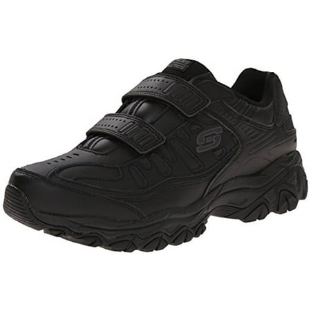 50121 EWW 4E Wide Width Black Skechers Shoes Men Memory Foam Sport Leather