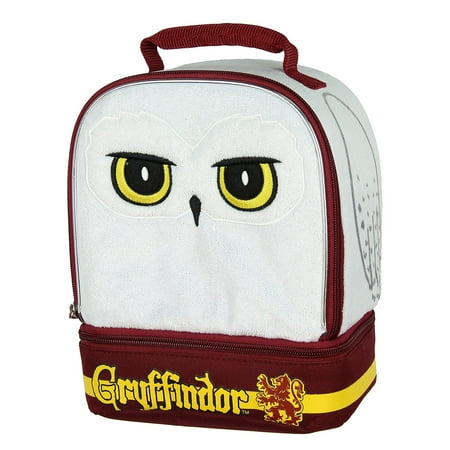 Harry Potter Hedwig the Owl Gryffindor House Dual Compartment Insulated Lunch Box Tote Bag 10