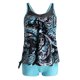 thumbnail image 5 of Gibobby Conjunto de bikini sexy Con Boyshorts Trajes a rayas de dos controles de baño Tummy Top para mujer Trajes de baño Trajes de baño Conjunto de tank(Verde,XL), 5 of 5