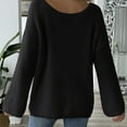 thumbnail image 6 of Brglopf Women's Sweaters Love Heart Embroidery V-Neck Knitted Pullover Tops Loose Fitted Casual Long Sleeve Sweaters, 6 of 6