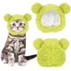 thumbnail image 1 of Lindo disfraz de gato, gorro cálido de oso para gato, gorro ajustable suave y pequeño para mascotas, gorro de oso para gato, cachorro, perro (blanco y negro), 1 of 4
