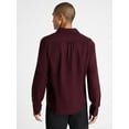 thumbnail image 3 of Free Assembly Men's Brushed Cotton Twill Shirt with Long Sleeves, Sizes XS-3XL, 3 of 5