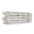 thumbnail image 2 of Auriga Fine Jewelry 925 Sterling Silver Polished 5 Band Ring Size 7 for Women, 2 of 5