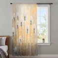 thumbnail image 4 of Dandelion Flowers Sheer Curtains 84 Inches Long, Country Spring Botanical Floral Light Filering Curtains, Breathable Simi Curtain Privacy Drapes for Living Room Bedroom Lightweight Window Treatment, 4 of 9