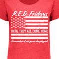thumbnail image 4 of Inktastic R.e.d. Fridays Until They Come Home Remember Everyone Deployed Women's Plus Size T-Shirt, 4 of 5