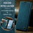 thumbnail image 6 of CaseMe Leather for Google Pixel 10A Case, Flip Wallet Leather Case with Card Holder Magnetic Closure Shockproof Kickstand Protective Phone Cases Cover,Blue,For Google Pixel 10A, 6 of 8