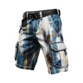thumbnail image 5 of CONZONE Mens Cargo Shorts Buttons Summer Shorts For Men Camouflage Lightweight Loose Fit Outdoor Shorts With Pockets, 5 of 5