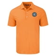 thumbnail image 2 of Men's Cutter & Buck Orange New York City FC Forge Eco Fine Line Stripe Stretch Recycled Polo, 2 of 3