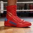 thumbnail image 6 of [Sneakers] 1 Pair of Solid Color Professional Men'S High-Top Boxing Shoes, Non-Slip, Comfortable, Durable, Breathable Boxing Training Shoes, Wear-Resistant Competition Arena Fighting Shoes, 6 of 6