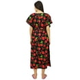 thumbnail image 3 of Bimba Nursing Mothers Caftan Floral Print Maxi Kaftan Maternity Gown with Belt, 3 of 9