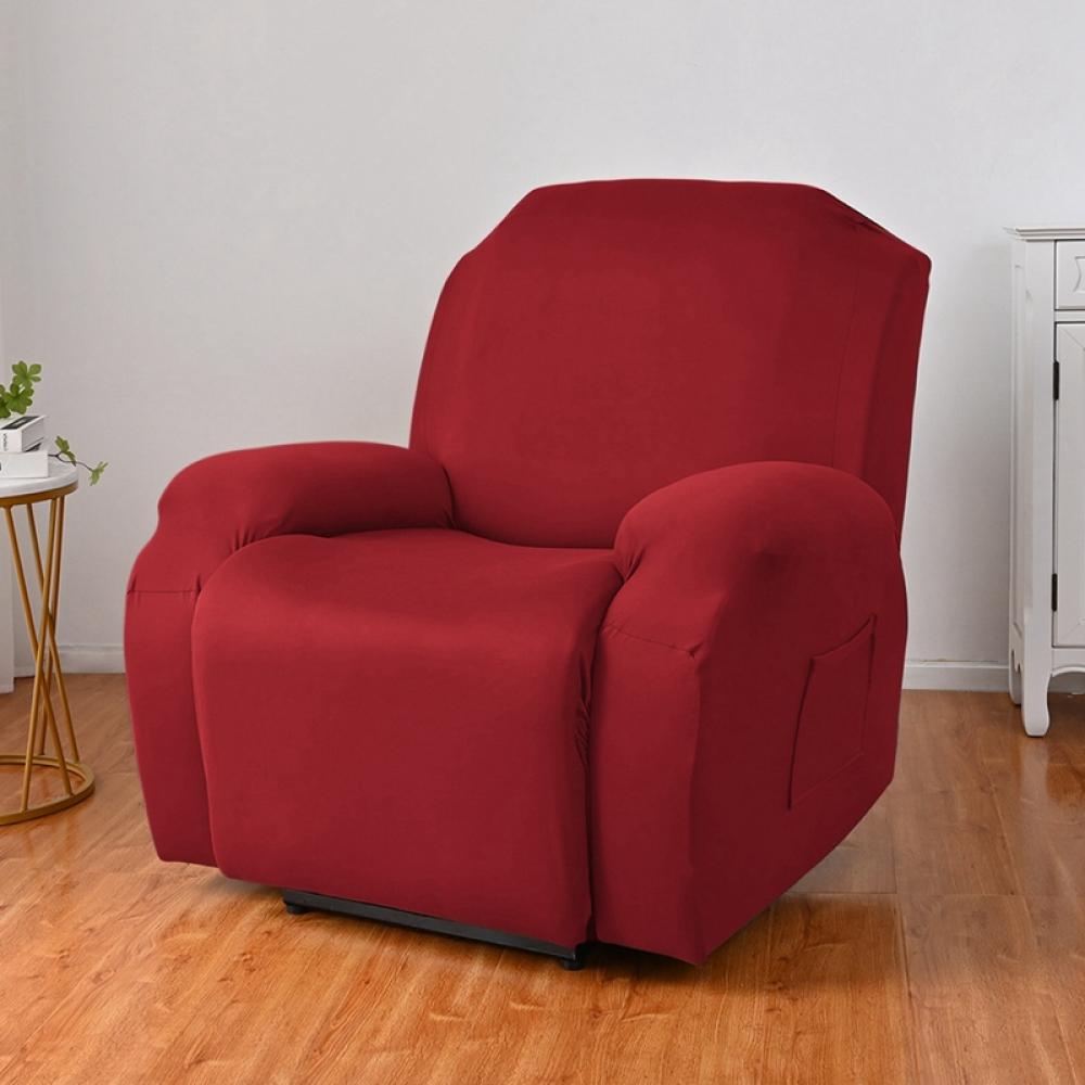 8 Pieces Recliner Sofa Covers, Stretch Reclining Couch Covers for 3