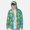 thumbnail image 3 of Pofeuu Bee Sunflower Print Sun Protection Outdoor Lightweight Full Zip UV Cooling Hoodie Long Sleeve Summer Clothing for Outdoor Hiking-X-Large, 3 of 5