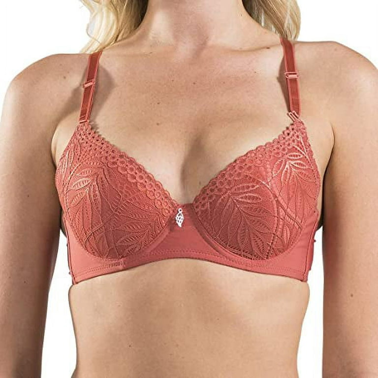 Bras for Women, Lace Underwire Bra, Padded Contour Everyday Bras 3 Pack  ASSORTIVE A 32B