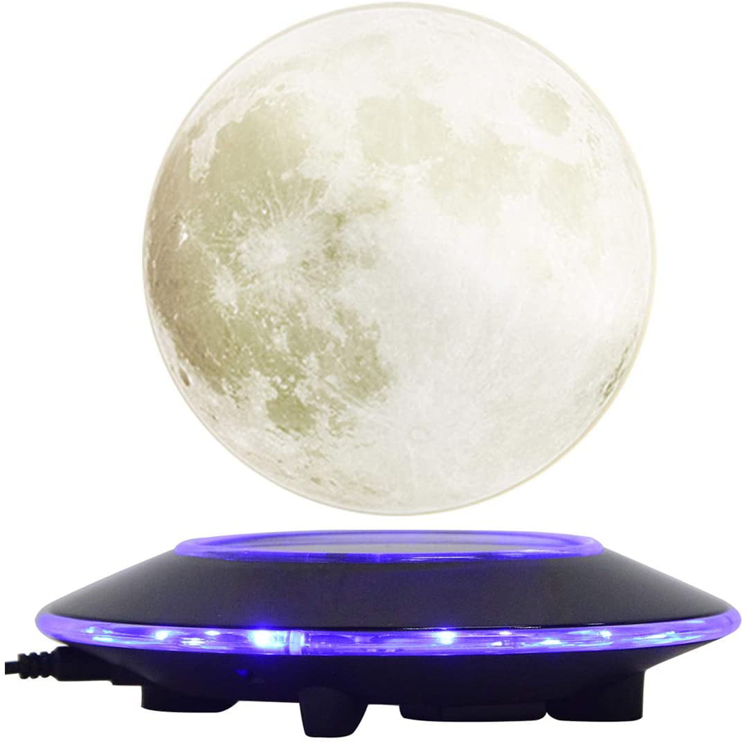 Details about   3D Moon Magnetic Levitating Globe Floating LED Color Changing Table Lamp Decor 
