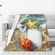 thumbnail image 1 of Balery Seashell On The Beach Manta de Felpa Suave y Acogedora – Cobija de Franela Aterciopelada para Cama, Lavable y Cálida para Sofá, Mascotas, Transpirable-40"x30", 1 of 7